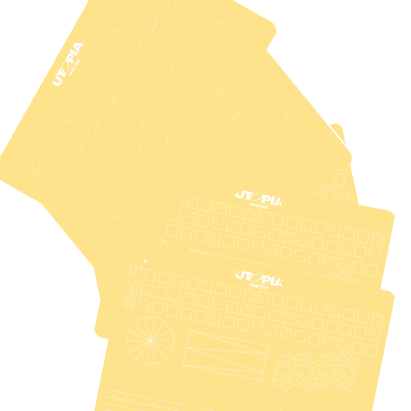 VORBESTELLUNG! 6er set Übungshaut A4 Lippen