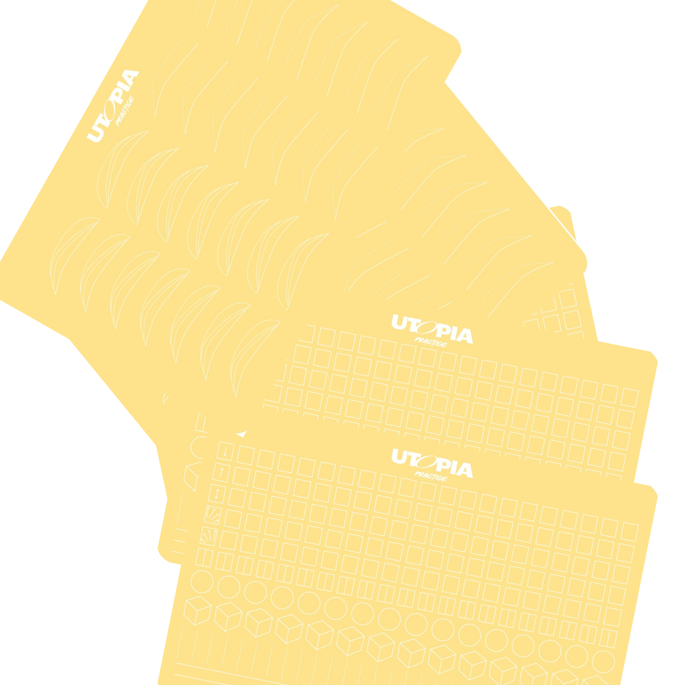 VORBESTELLUNG! 6er set Übungshaut A4 Augenbrauen